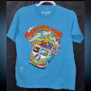 Liquid Blue Grateful Dead Blue summer Tour shirt